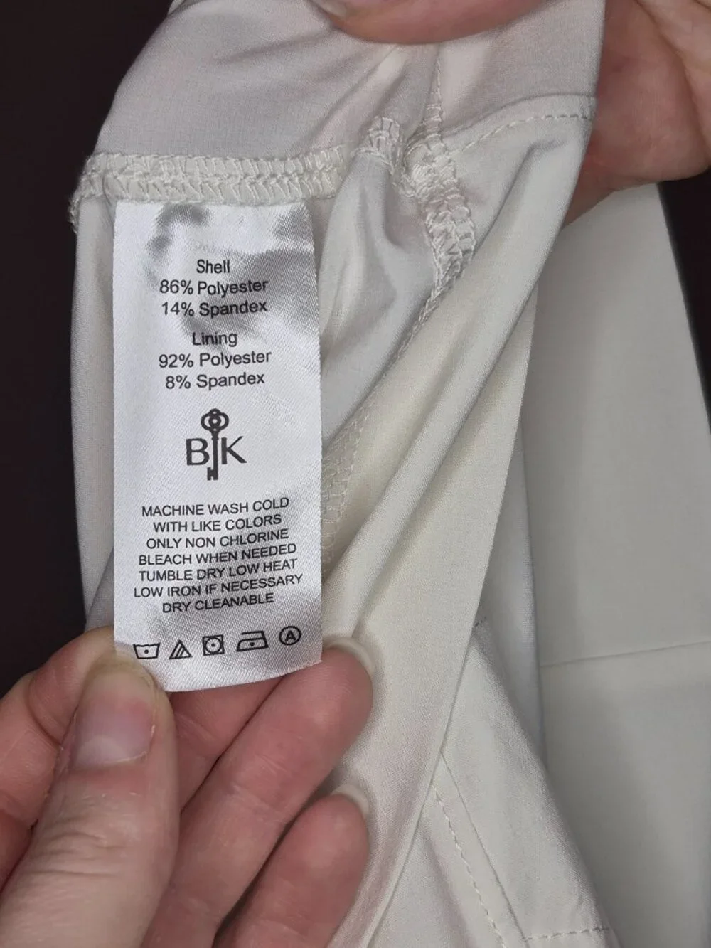 Belyn Key White Golf Skort Skirt Size: Small Pockets Athletic Athleisure